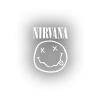 Nirvana Surat Sticker 17x17 Cm Beyaz