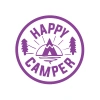 Happy Camper Sticker 17x17 Cm Mor