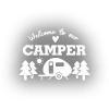 Camper Sticker 17x17 Cm Beyaz