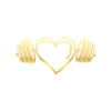 Love GYM Sticker 17x17 Cm Gold