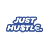 Just Hustle Sticker 17x17 Cm Mavi