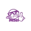 Dirty Diesel Sitcker 17x17 Cm Mor
