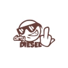 Dirty Diesel Sitcker 17x17 Cm Kahverengi