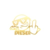 Dirty Diesel Sitcker 17x17 Cm Gold