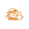 Dirty Diesel Sitcker 17x17 Cm Turuncu