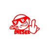 Dirty Diesel Sitcker 17x17 Cm Kırmızı