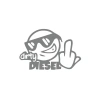 Dirty Diesel Sitcker 17x17 Cm Gri