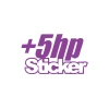 5 Hp Sticker 17x17 Cm Mor