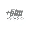 5 Hp Sticker 17x17 Cm Gri