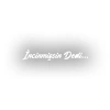 İncinmişsin Dedi Sticker 17x17 Cm Beyaz