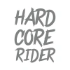 Hard Core Rider Sticker 17x17 Cm Gri