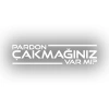 Pardon Çakmağınız var mı Sticker 17x17 Cm Beyaz
