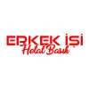 Erkek İşi Helal Basık Sticker 17x17 Cm Kırmızı