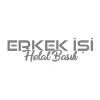Erkek İşi Helal Basık Sticker 17x17 Cm Gri