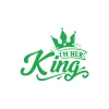 İm Her King Sticker 17x17 Cm Yeşil