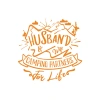 Husband Sticker 17x17 Cm Turuncu
