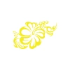 Hibiskus Çiçeği Sticker 17x17 Cm Sarı