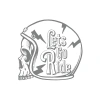 Lets GO Ride Sticker 17x17 Cm Gri