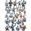 Dövüşçü Boksör Sticker Set