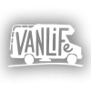 Vanlife Sticker 17x17 Cm Beyaz