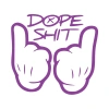 Dope Shit Sticker 17x17 Cm Mor