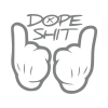 Dope Shit Sticker 17x17 Cm Gri