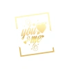 Yo and Me Sticker 17x17 Cm Gold