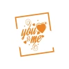 Yo and Me Sticker 17x17 Cm Turuncu