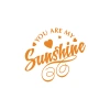 Sunshine Sticker 17x17 Cm Turuncu