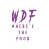 WDF where the food Sticker 17x17 Cm Mor