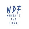 WDF where the food Sticker 17x17 Cm Mavi