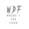 WDF where the food Sticker 17x17 Cm Gri