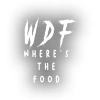 WDF where the food Sticker 17x17 Cm Beyaz