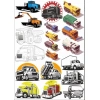 Kamyonlar Sticker Set