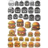 Hamburger Sticker Set