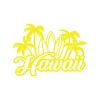 Hawaii Sticker 17x17 Cm Sarı