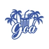 Goa Sticker 17x17 Cm Mavi