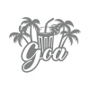 Goa Sticker 17x17 Cm Gri