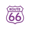 Route 66 Sticker 17x17 Cm Mor