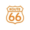 Route 66 Sticker 17x17 Cm Turuncu