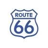 Route 66 Sticker 17x17 Cm Mavi