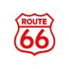 Route 66 Sticker 17x17 Cm Kırmızı