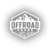 Offroad ve Dağ Sticker 17x17 Cm Beyaz