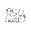 Super Moto Sticker 17x17 Cm Gri