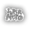 Super Moto Sticker 17x17 Cm Beyaz