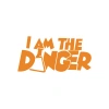 I am Danger Sticker 17x17 Cm Turuncu