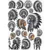Apache Kızılderili Sticker Set