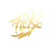 Fox Tilki Sticker 17x17 Cm Gold