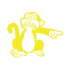 Maymun Sticker 17x17 Cm Sarı