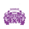 4x4 Off Road Jeep  Sticker 17x17 Cm Mor